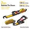 Cat 2 Piece Ratchet Tie Down Set with Soft Loops-16' x 1-1/4" (1000/3000) 980095N